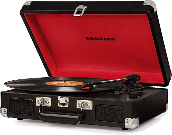 Crosley Cruiser Deluxe giradiscos Estilo Maletín Negro