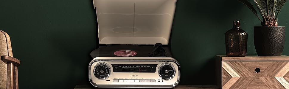 Lauson 01TT16 Tocadiscos Diseño Vintage