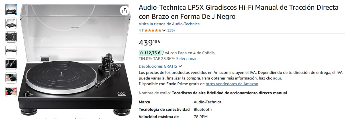audio-technica en Amazon