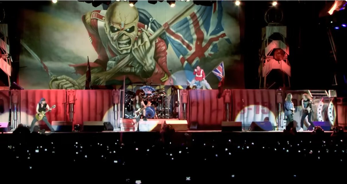 iron maiden the trooper en directo