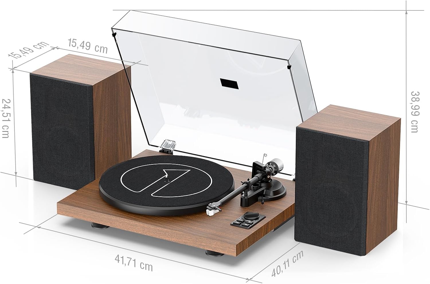 1 BY ONE H004Tocadiscos de Vinilo Bluetooth